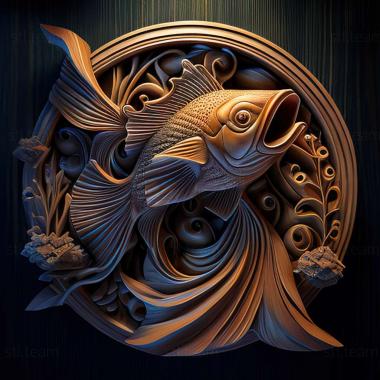 3D model Stargazer fish fish (STL)